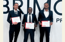 Formandos do Programa CRIAR, quando terminaram a sua formação na empresa BRIMONT.