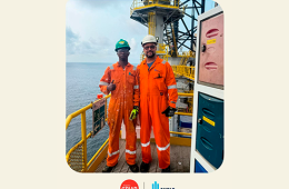 Antigo formando do Programa CRIAR numa foto com o seu Mentor